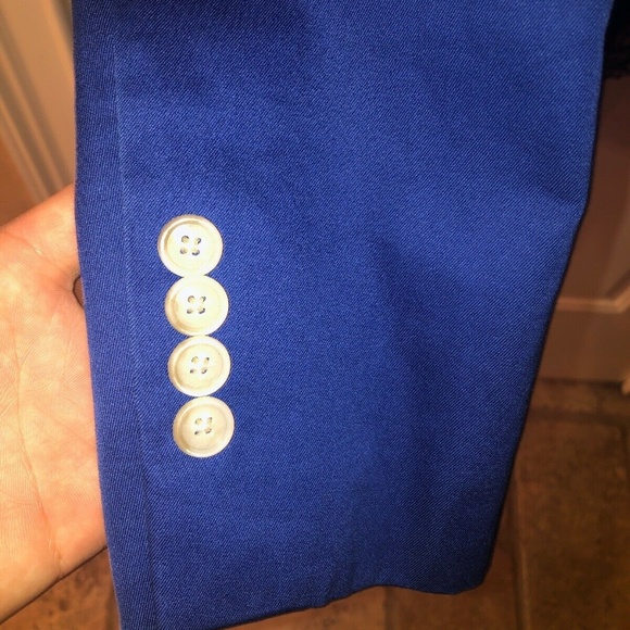 Tallia Orange Bright Blue Men's Jacket Size 38 - Picture 4 of 6